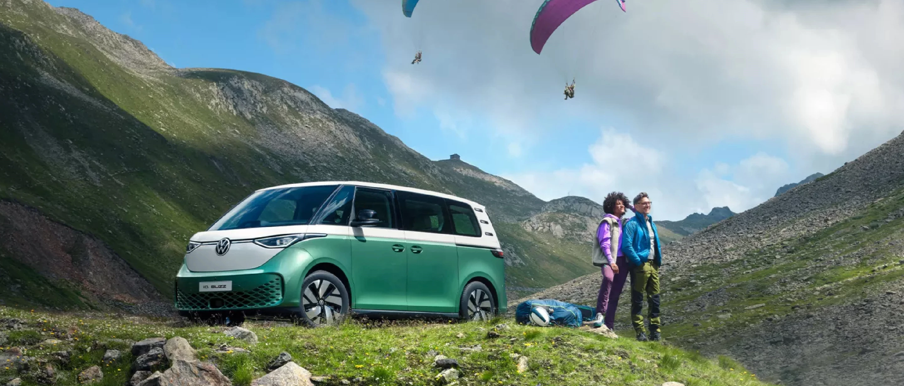 Sitoweb Banner Veicolo Desktop ID.Buzz